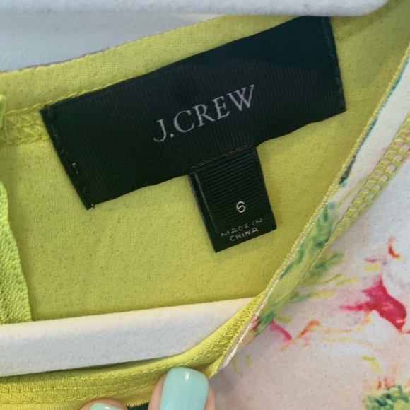 J. Crew Sleeveless Scuba Floral Dress NWOT - Picture 3 of 8